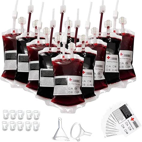 fake blood bags australia|halloween blood bags for drinks.